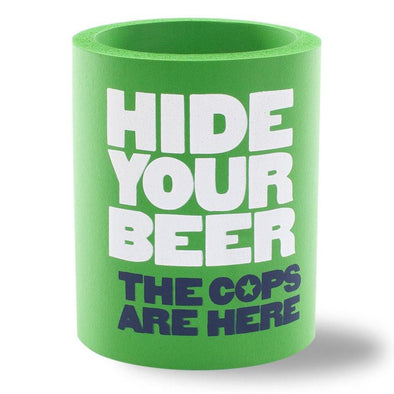 HIDE YOUR BEER FOAM KOLDIE - Beer Can Cooler - SUPERKOLDIE kelly green