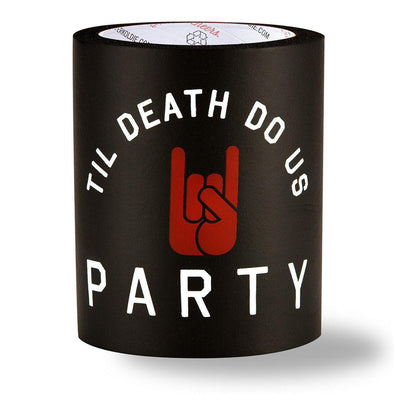 TIL DEATH DO US PARTY FOAM KOLDIE - Beer Can Cooler - SUPERKOLDIE black