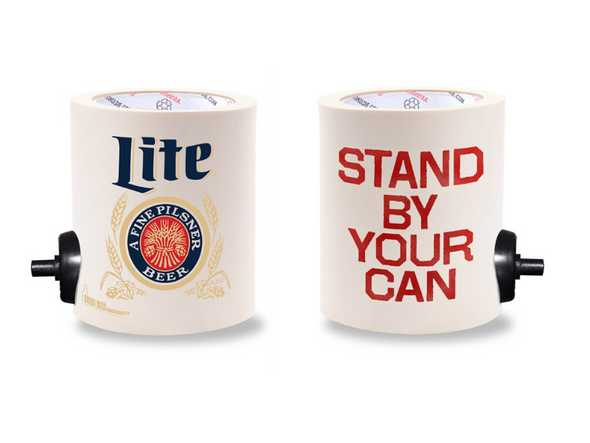 MILLER LITE STAND BY YOUR CAN  FOAM KOLDIE  w/ PARTY STARTER